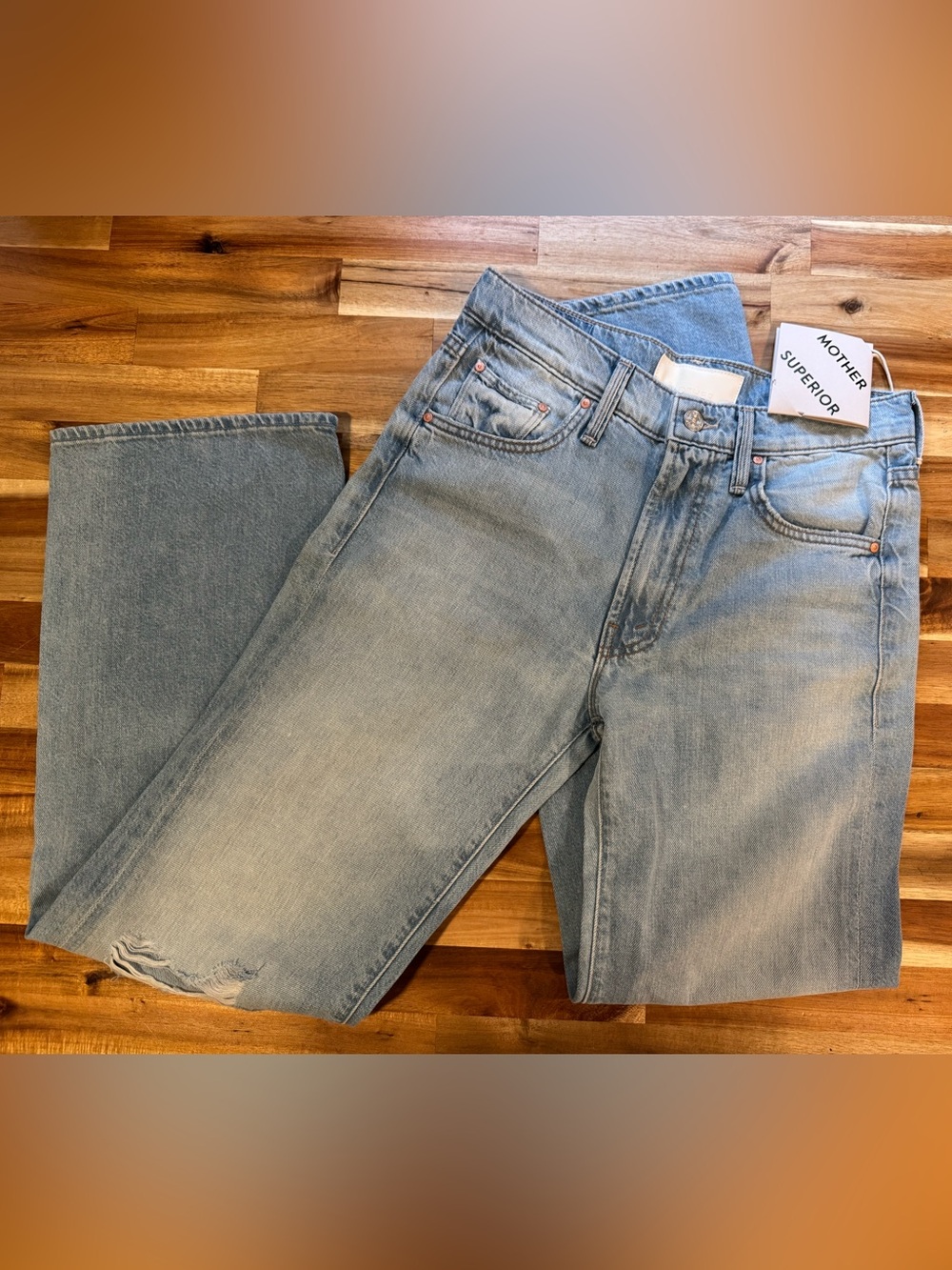 MOTHER Mid Rise Rambler Zip Flood Jeans | Size 26 | NWT - Picture 7 of 9
